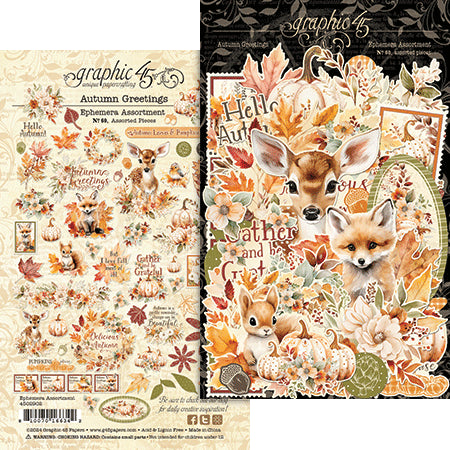 Graphic 45 - Autumn Greetings Collection - Ephemera