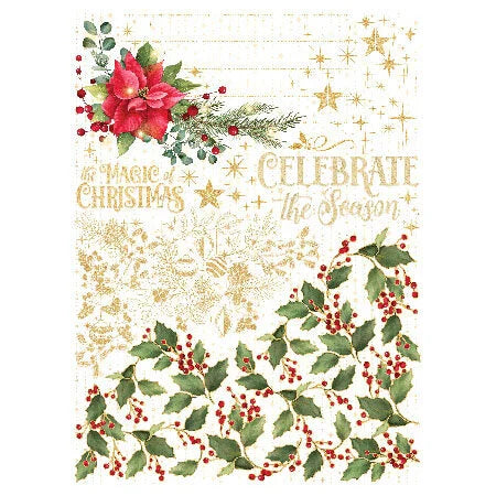 Graphic 45 - Merry & Bright Collection - Rub-On Transfers