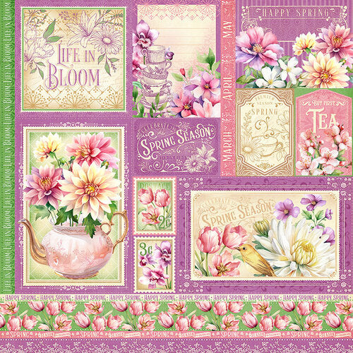 Graphic 45 - Season To Celebrate Collection - 12 x 12 Double Sided Paper - Spring