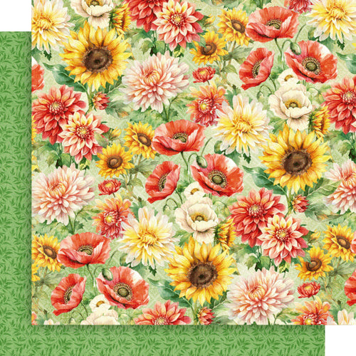 Graphic 45 - Season To Celebrate Collection - 12 x 12 Double Sided Paper - Summer Floral