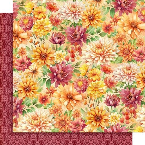 Graphic 45 - Season To Celebrate Collection - 12 x 12 Double Sided Paper - Autumn Floral