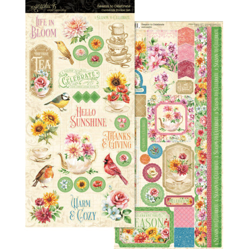 Graphic 45 Season to Celebrate Cardstock Sticker Set