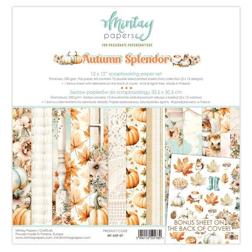 Mintay Papers - Autumn Splendor Collection - 12 x 12 Paper Set