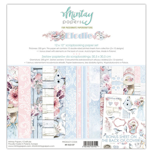 Mintay Papers - Elodie Collection - 12 x 12 Paper Pack