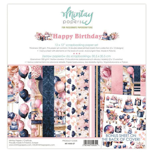Mintay Happy Birthday 12 x 12 Collection