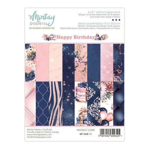 Mintay Happy Birthday 6 x 8 Paper Pad