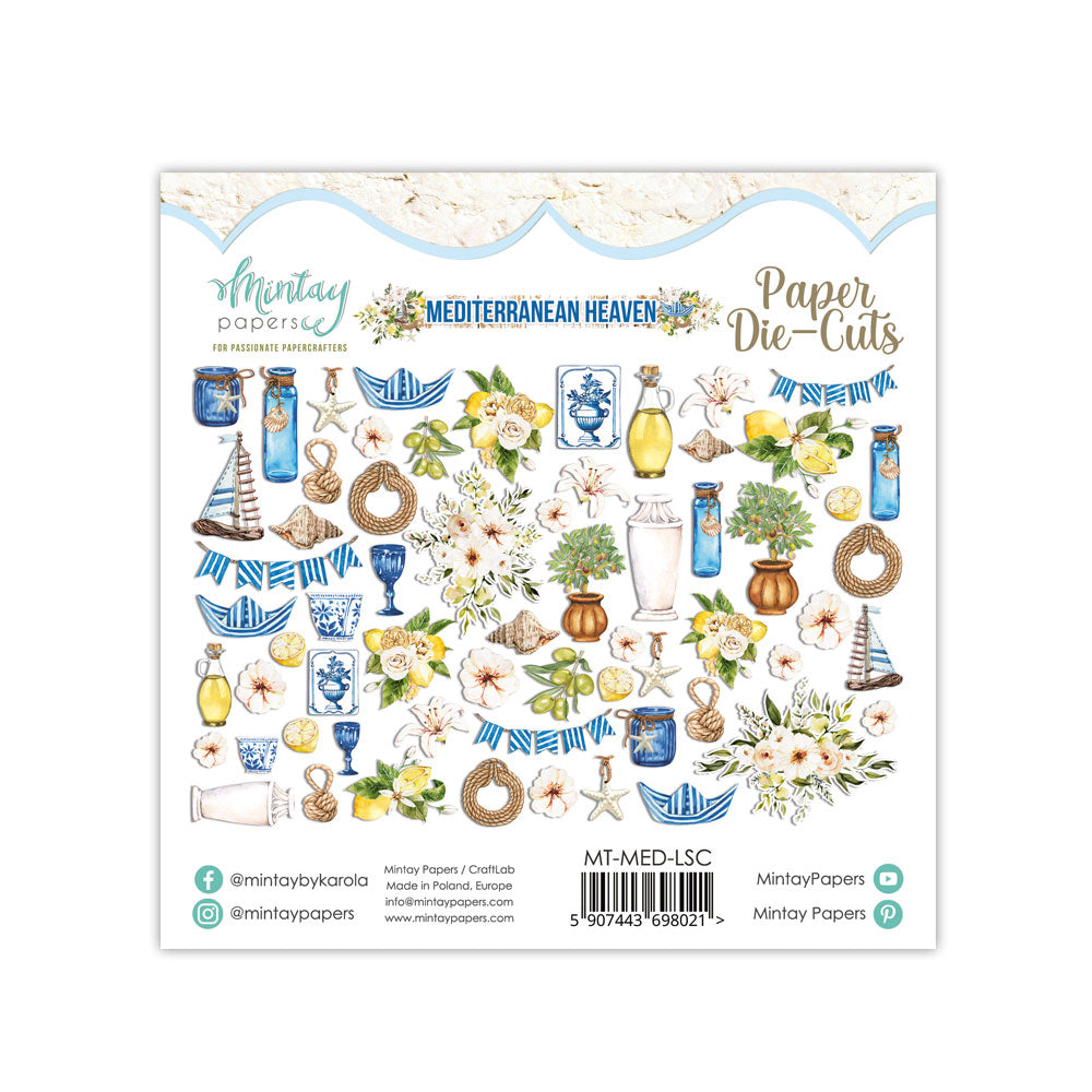 Mintay Papers - Mediterranean Heaven Collection - Embellishments - Paper Die-Cuts