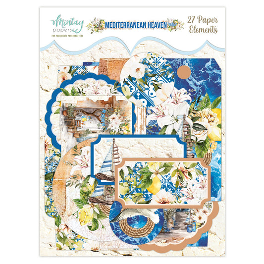 Mintay Papers - Mediterranean Heaven Collection - Embellishments - Paper Elements