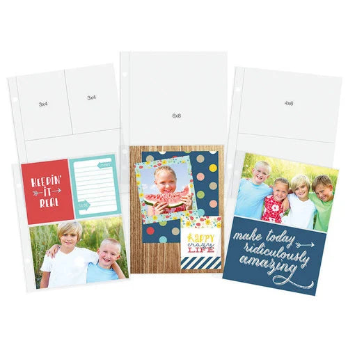 Simple Stories - 6 x 8 Pocket Pages Multi Pack