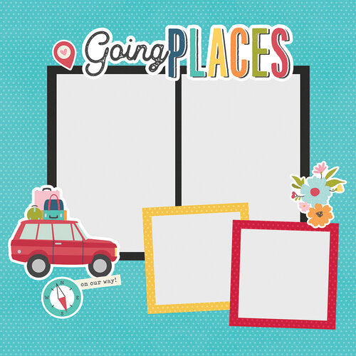 Simple Stories - Simple Pages Collection - Page Pieces - Going Places