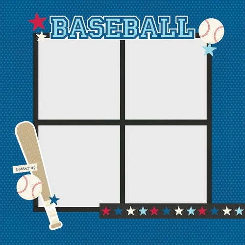 Simple Stories - Simple Pages Collection - Page Pieces - Baseball