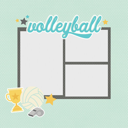 Simple Stories - Simple Pages Collection - Page Pieces - Volleyball