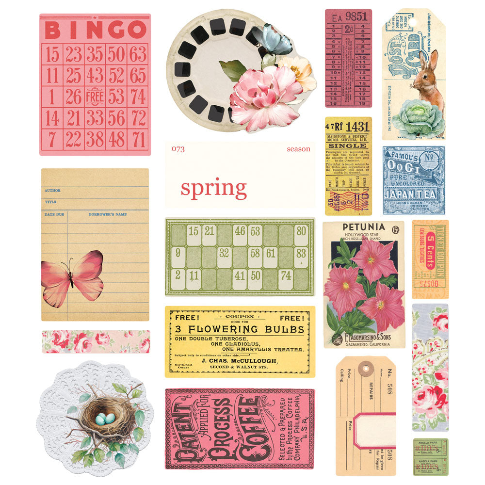 Simple Stories - Simple Vintage Spring Garden Collection - Ephemera