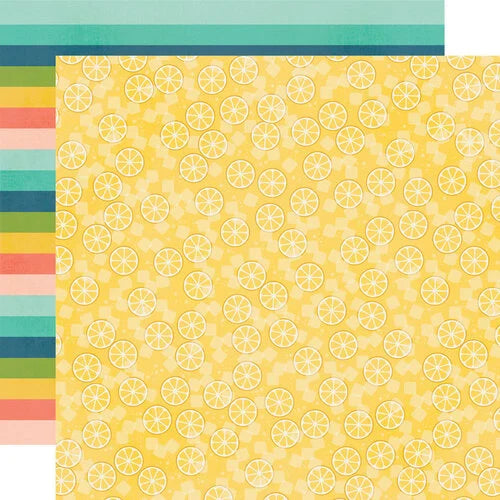 Simple Stories - Summer Snapshots Collection - Keep It Sunny 12 x 12 Double-Sided Designer Cardstock