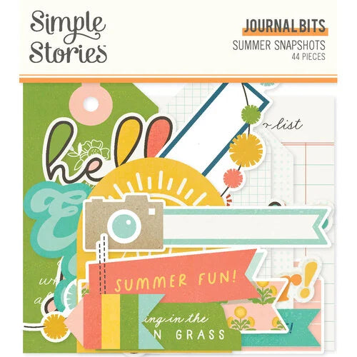 Simple Stories - Summer Snapshots Collection - Journal Bits