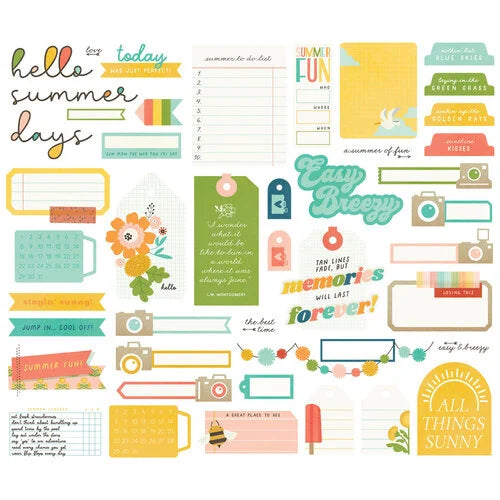 Simple Stories - Summer Snapshots Collection - Journal Bits