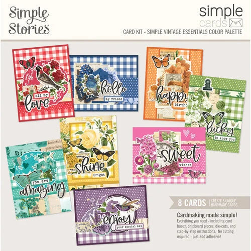 Simple Stories - Simple Vintage Essentials Color Palette Collection - Simple Cards - Card Kit