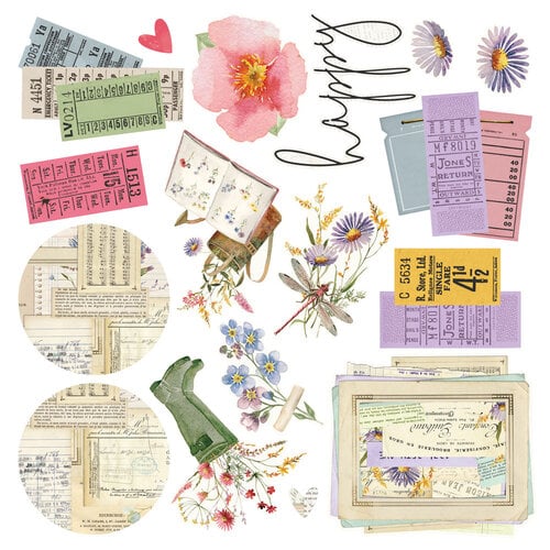 Simple Stories - Simple Vintage Meadow Flowers Collection - Simple Cards - Card Kit