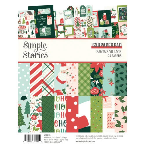 Simple Stories - Santa's Village Collection - 6 x 8 Paper Pad