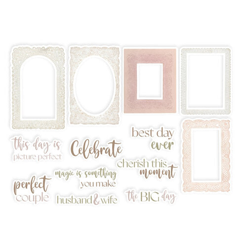 P13 - Love And Lace Collection - Ephemera - Frames And Words