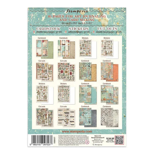 Stamperia - Furry Friends Collection - Junk journal stickers, cut-outs, backgrounds - Furry Friends