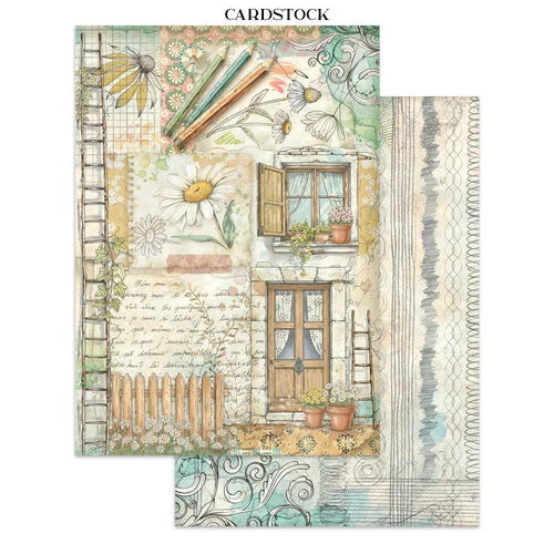 Stamperia - Daisy Art Collection - Junk Journal - Stickers, Cut-Outs, and Backgrounds