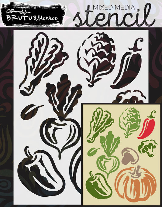 Brutus Monroe - Rooted In Kindness Collection - Stencils - A2 - Farmer's Market