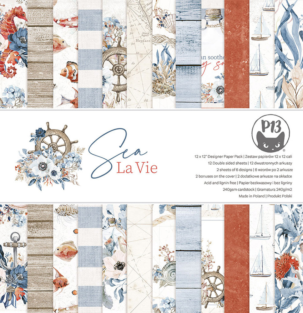 P13 - Sea La Vie Collection - 12 x 12 Paper Pad