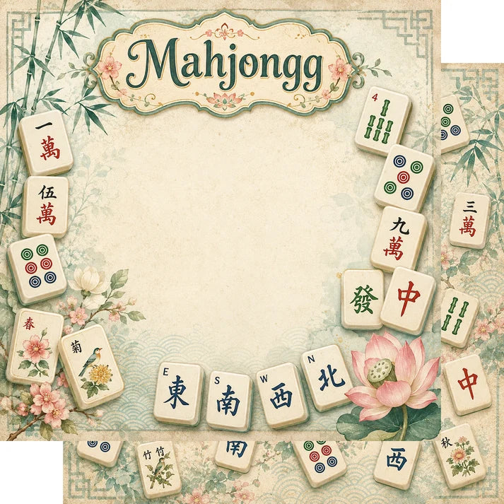 SSC Designs  - 12 x 12 Double-Sided Paper - Mahjongg
