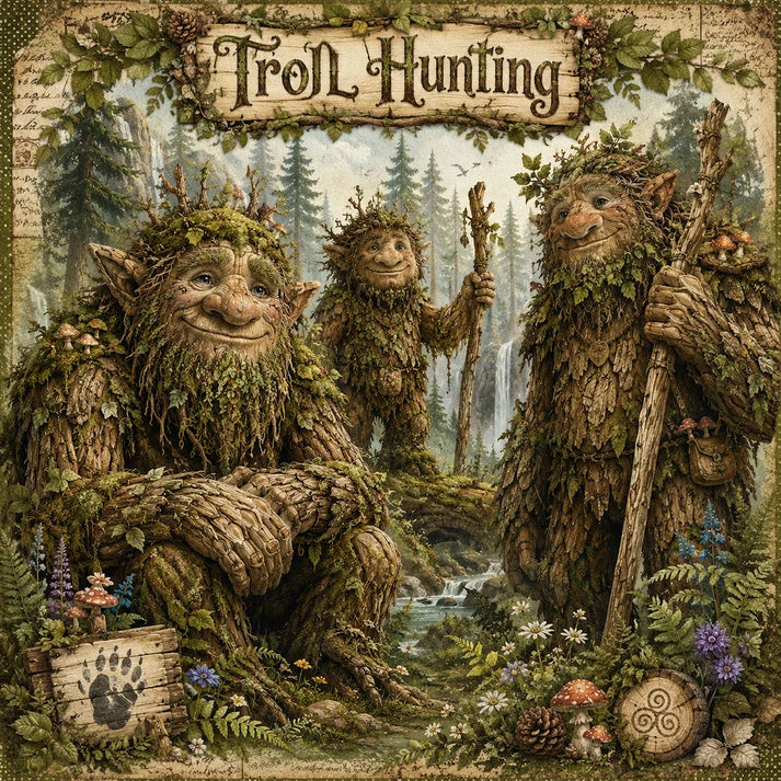 SSC Designs  - 12 x 12 Double Sided Scrapbook Paper - Troll Hunting