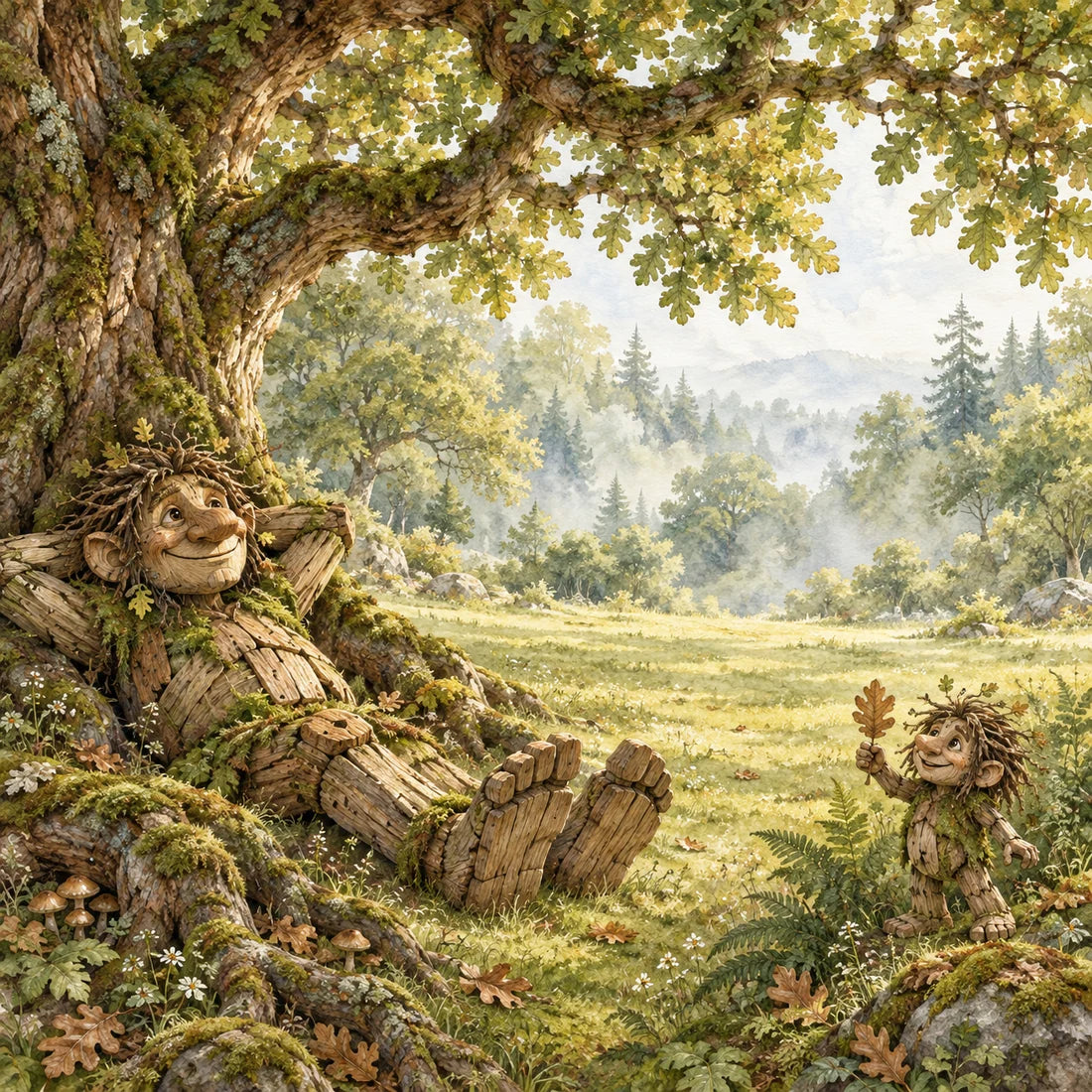 SSC Designs  - Troll Hunting Collection - 12 x 12 Double Sided Scrapbook Paper - Relaxing