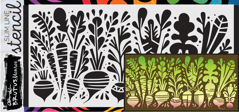 Brutus Monroe - Rooted In Kindness Collection - Slimline Stencils - Rooted