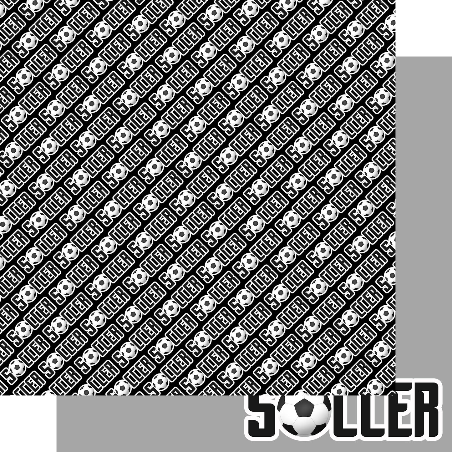 SSC Designs - Soccer Season 12 x 12 Scrapbook Paper & Embellishment Kit
