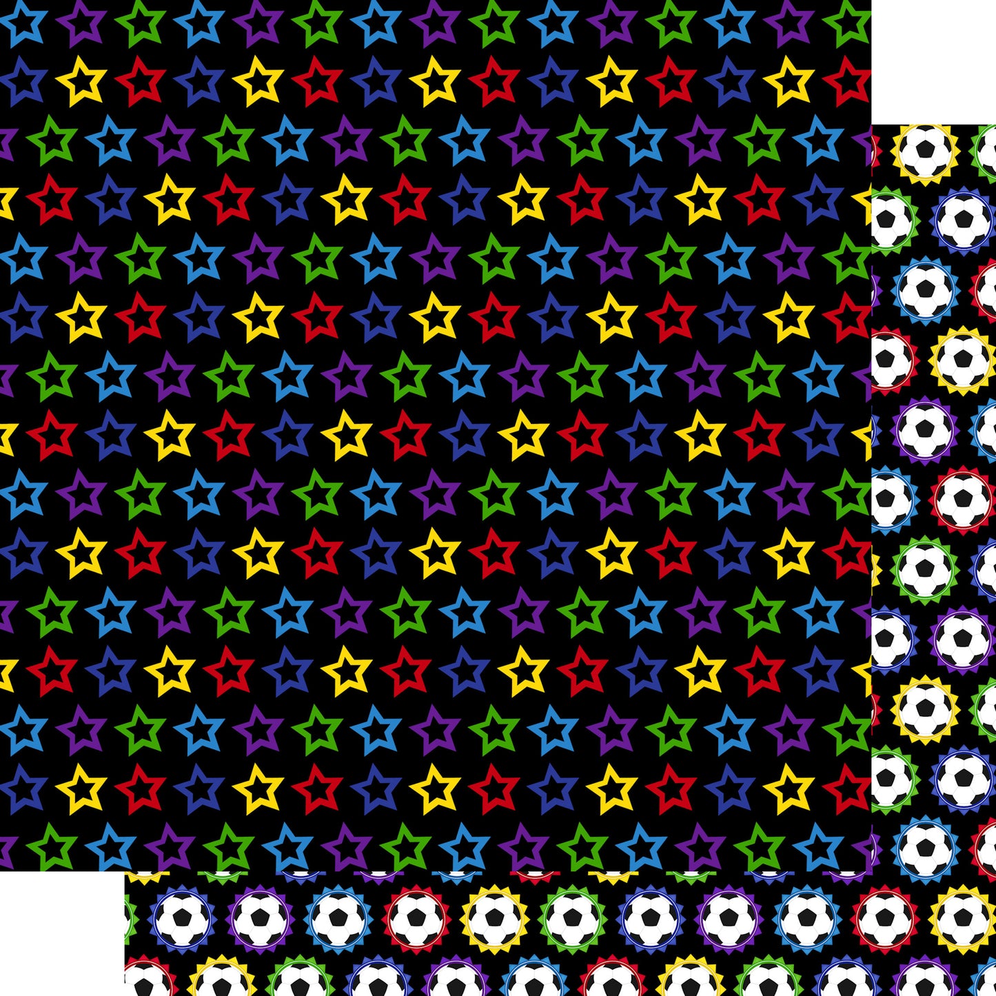 SSC Designs - Soccer Season 12 x 12 Scrapbook Paper & Embellishment Kit