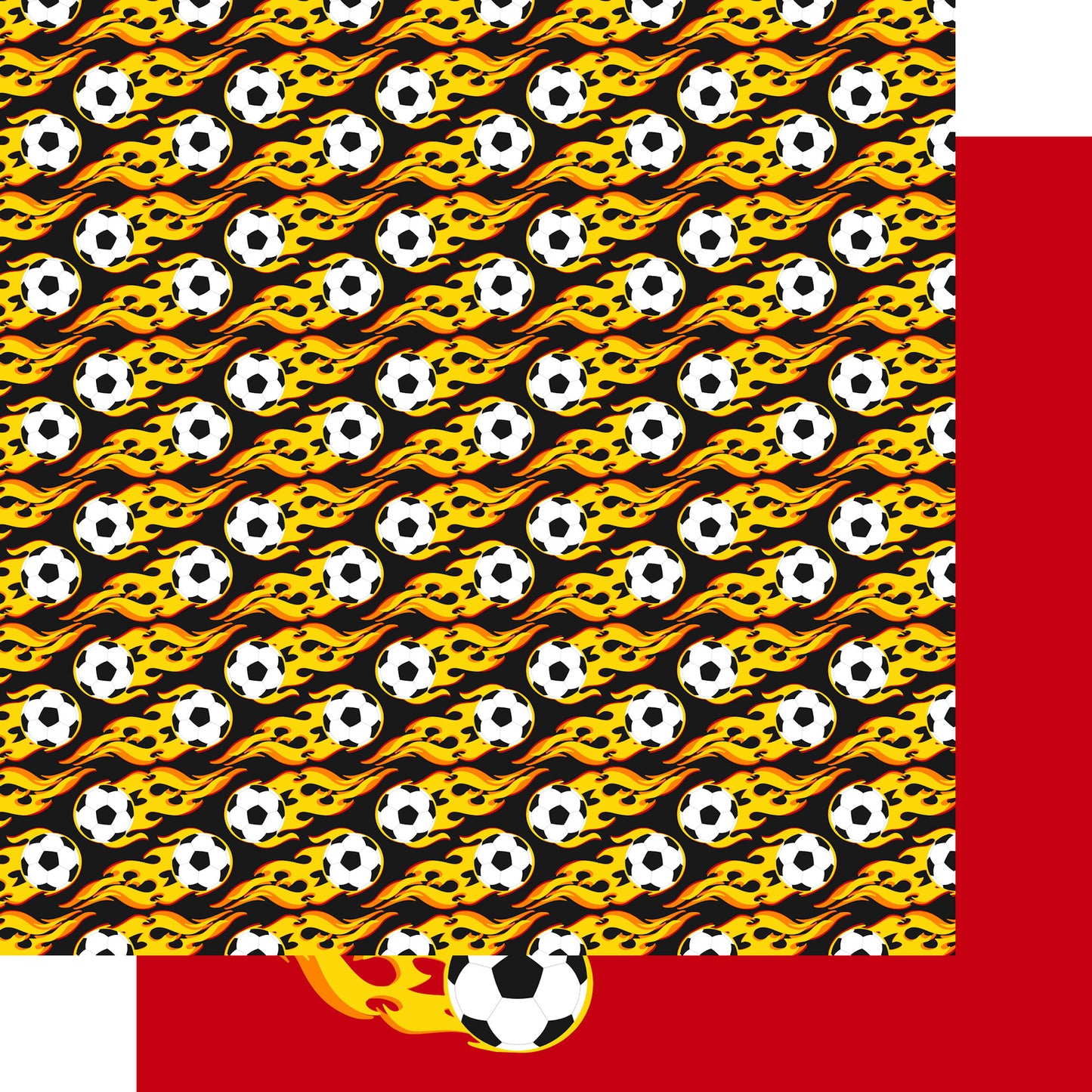 SSC Designs - Soccer Season 12 x 12 Scrapbook Paper & Embellishment Kit