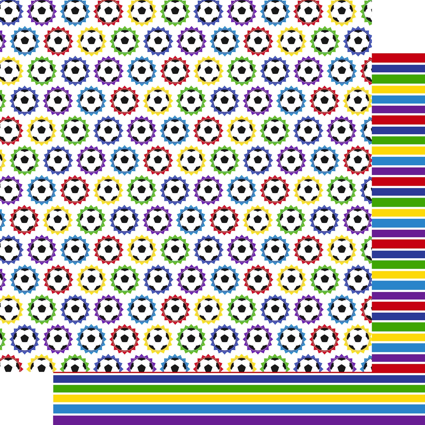 SSC Designs - Soccer Season 12 x 12 Scrapbook Paper & Embellishment Kit