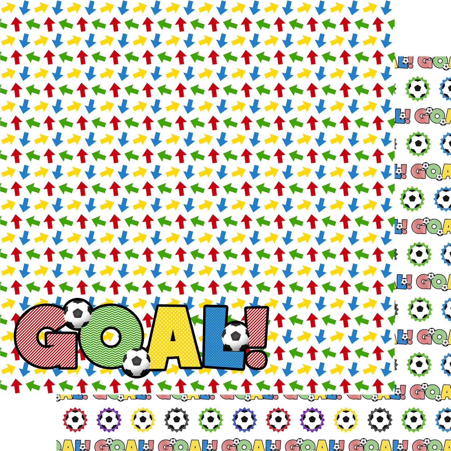 SSC Designs - Soccer Season 12 x 12 Scrapbook Paper & Embellishment Kit