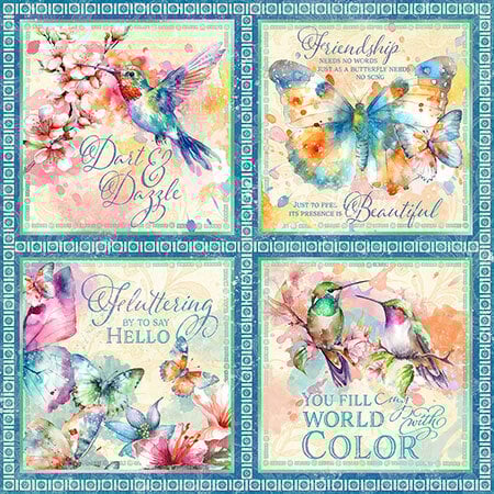 Graphic 45 - Flight of Fancy Collection - 12 x 12 Double-Side Designer Cardstock - Dart And Dazzle