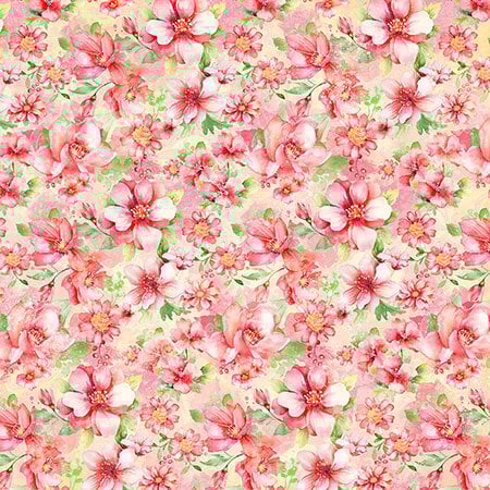 Graphic 45 - Flight of Fancy Collection - 12 x 12 Double-Side Designer Cardstock - Hello Beautiful