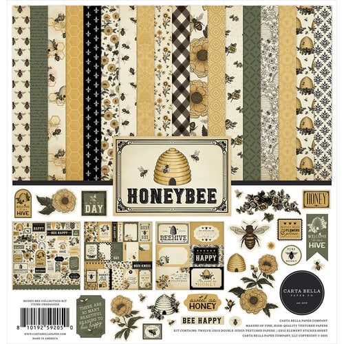 Carta Bella Paper - Honey Bee Collection - 12 x 12 Collection Kit