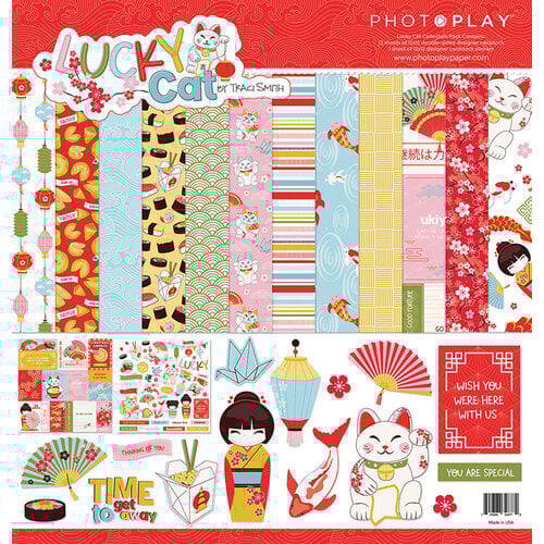 PhotoPlay - Lucky Cat Collection - 12 x 12 Collection Pack