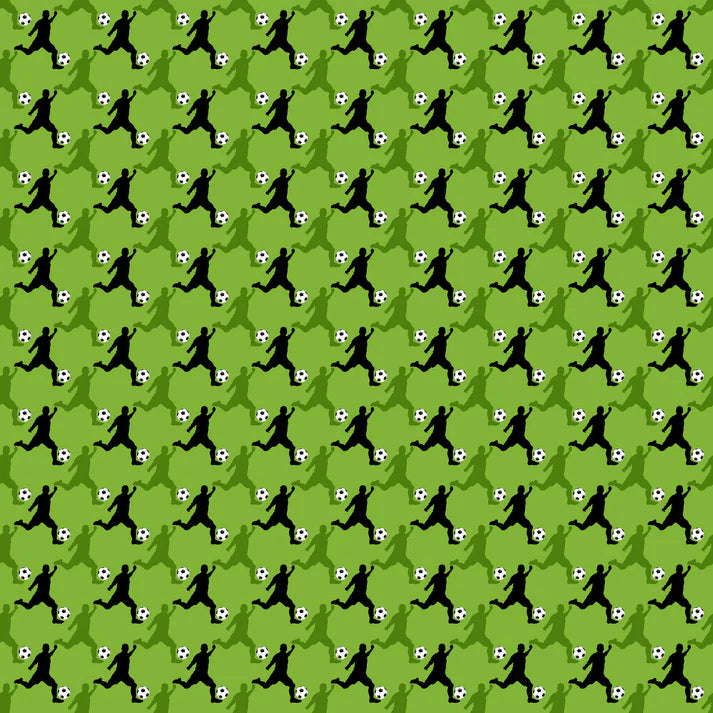 SSC Designs - Sports Beat Collection -   12 x 12 Double-Sided Scrapbook Paper - Goal Line