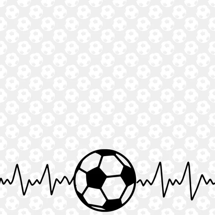 SSC Designs - Sports Beat Collection -  12 x 12 Double-Sided Scrapbook Paper - Soccer Heartbeat