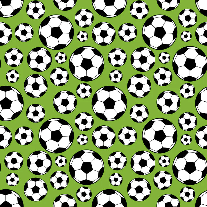 SSC Designs - Sports Beat Collection -  Soccer Balls 12 x 12 Double-Sided Scrapbook Paper