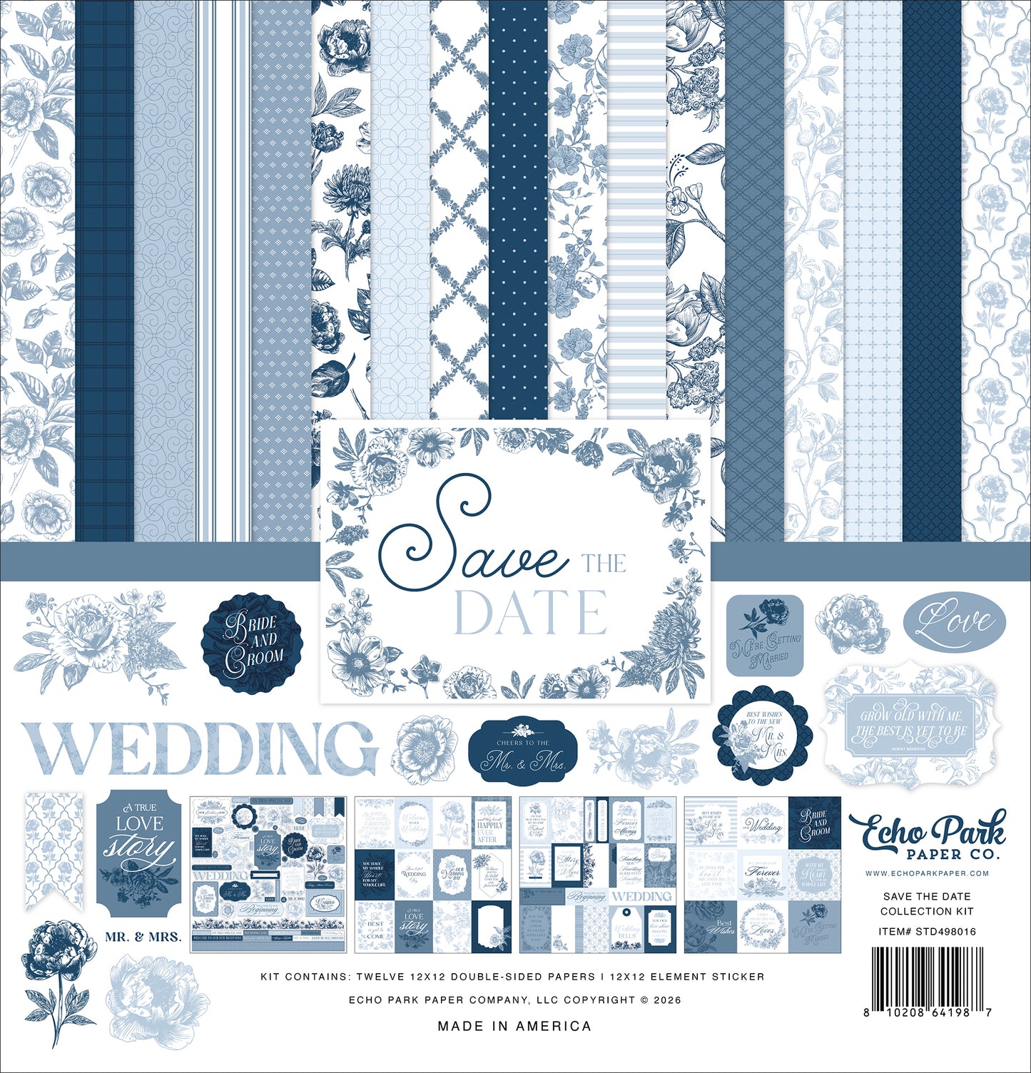Echo Park - Save The Date Collection - 12 x 12 Collection Kit