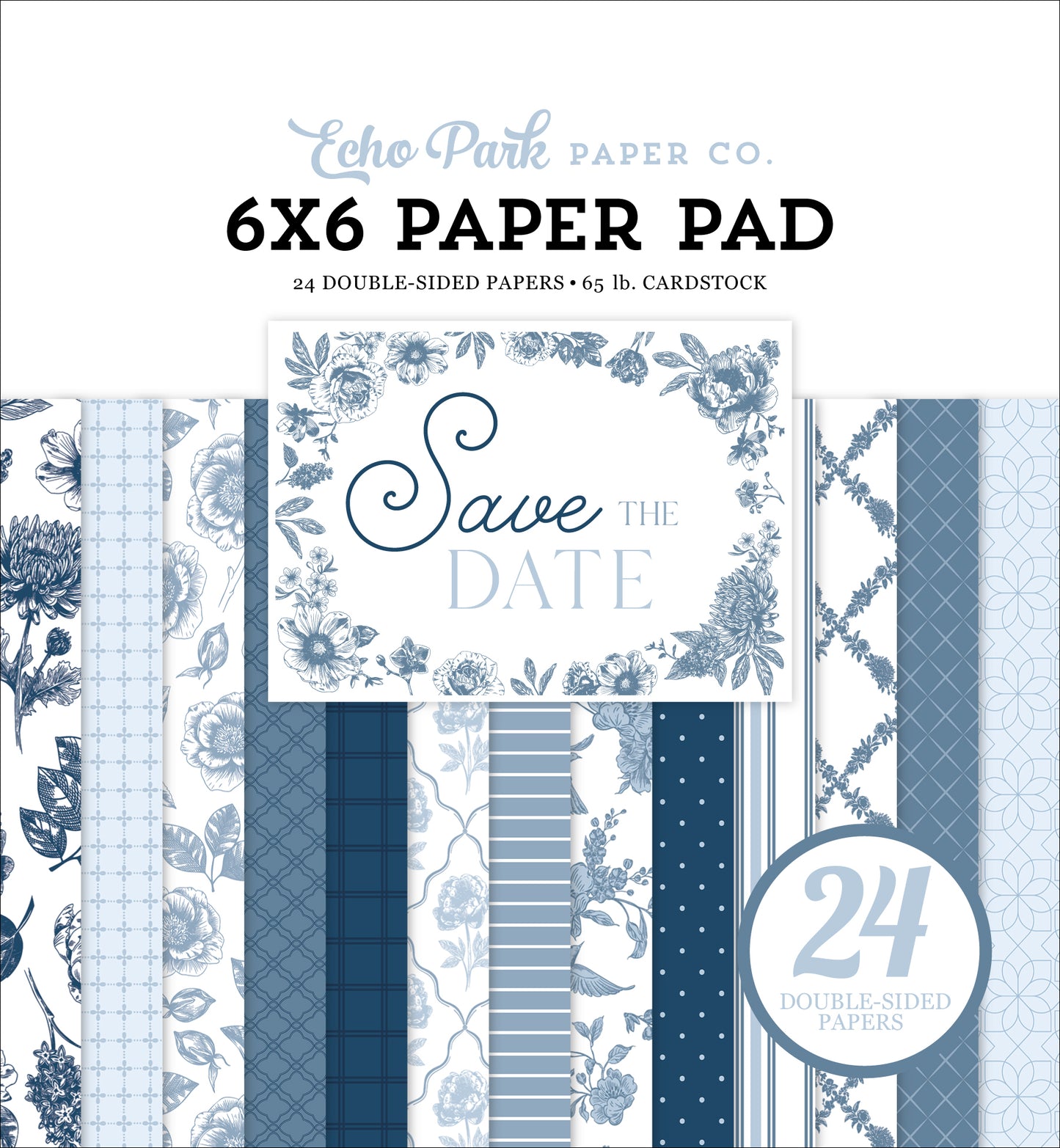 Echo Park - Save The Date Collection - 6 x 6 Paper Pad