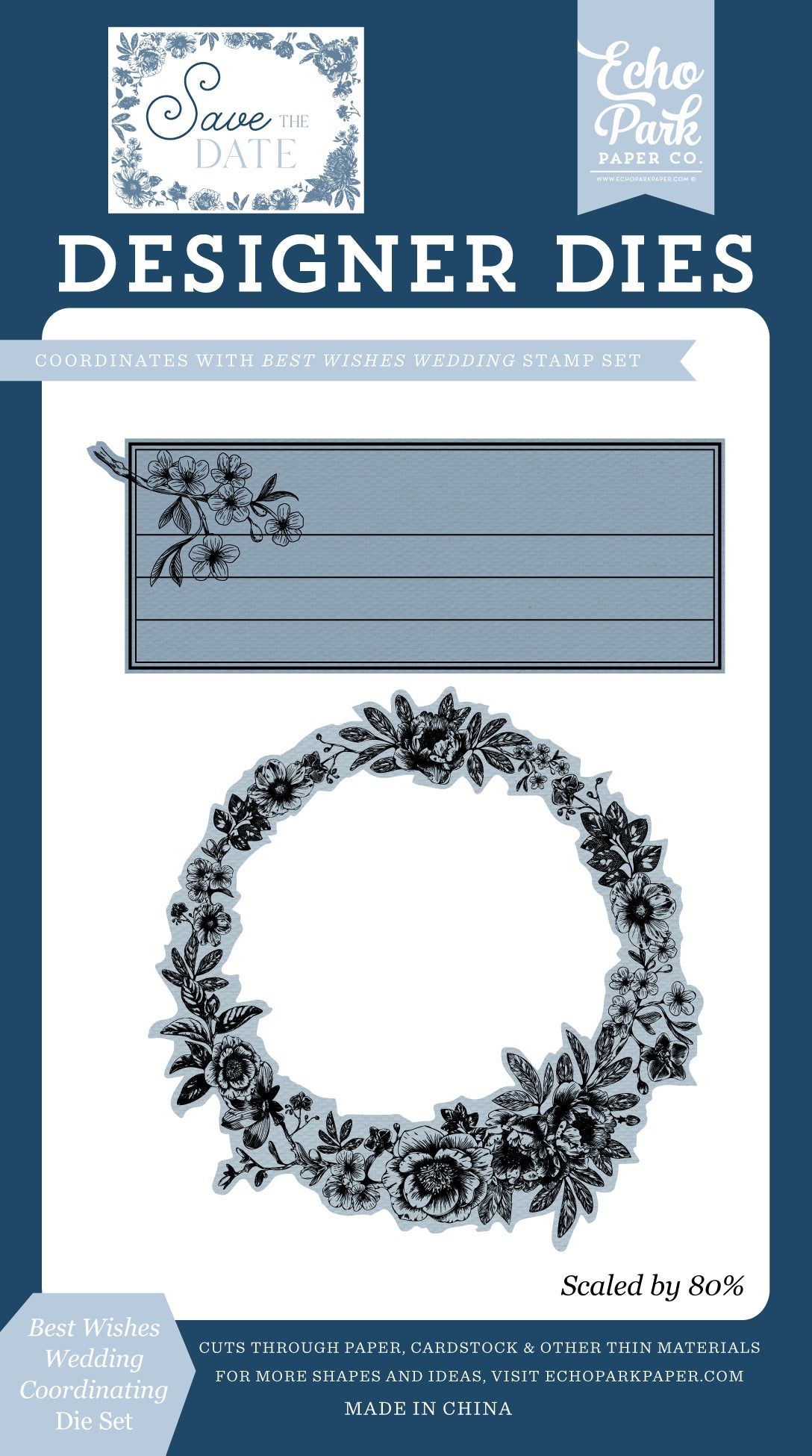 Echo Park - Save The Date Collection - Designer Dies - Best Wishes Wedding