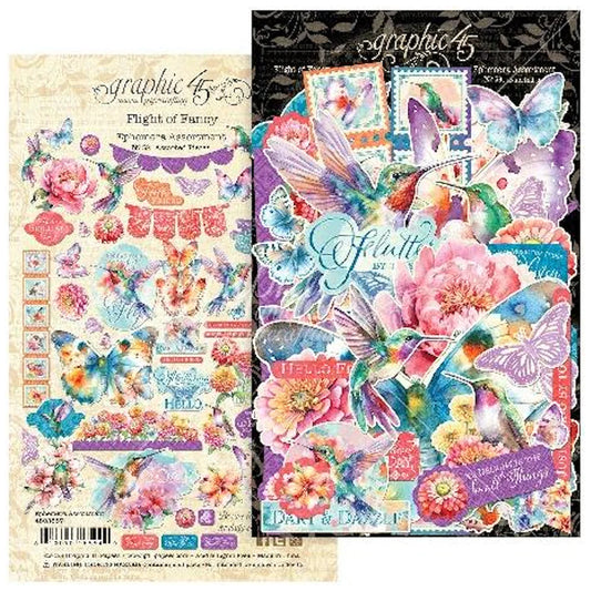 Graphic 45 - Flight of Fancy Collection - Ephemera Assortment