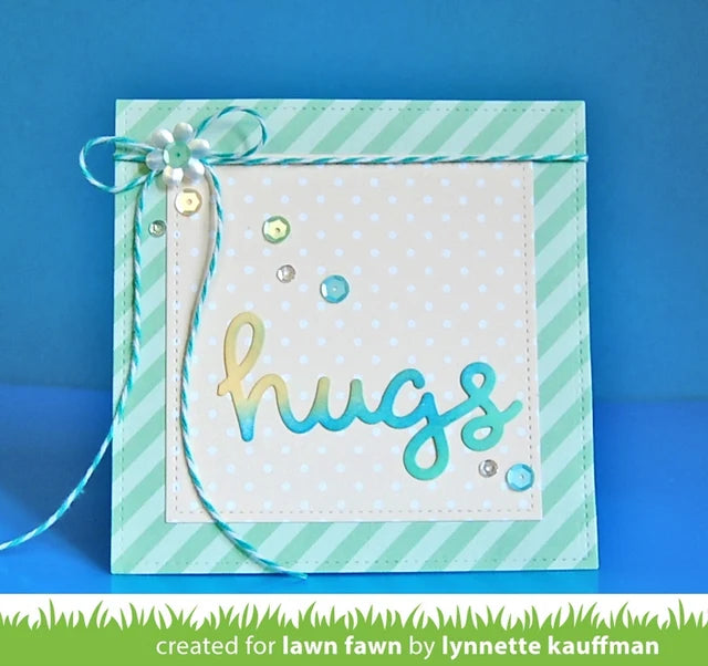 Lawn Fawn - Custom Craft Dies - Scripty Hugs