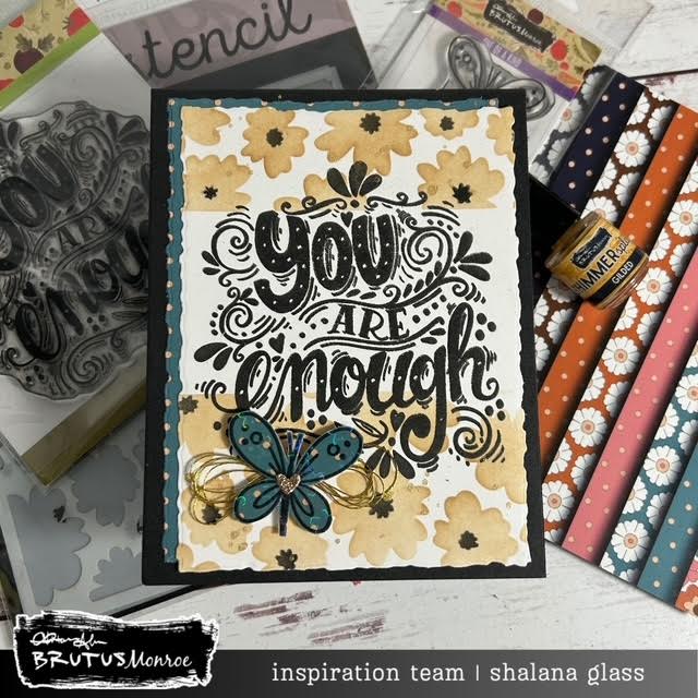 Brutus Monroe - Rooted In Kindness Collection - Clear Photopolymer Stamps - You Are Enough